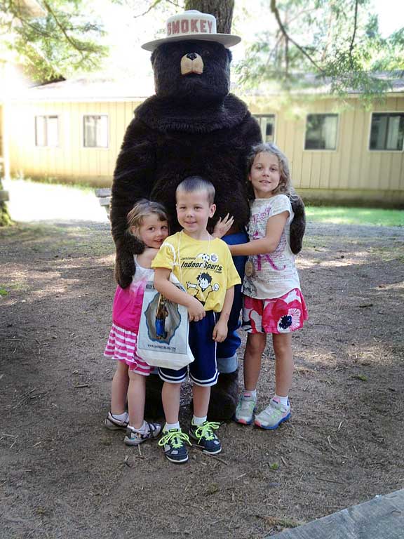 Smokey Bear at Camp Wa-Ri-Ki