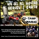 Crowd funding campaign for Camp WaRiKi