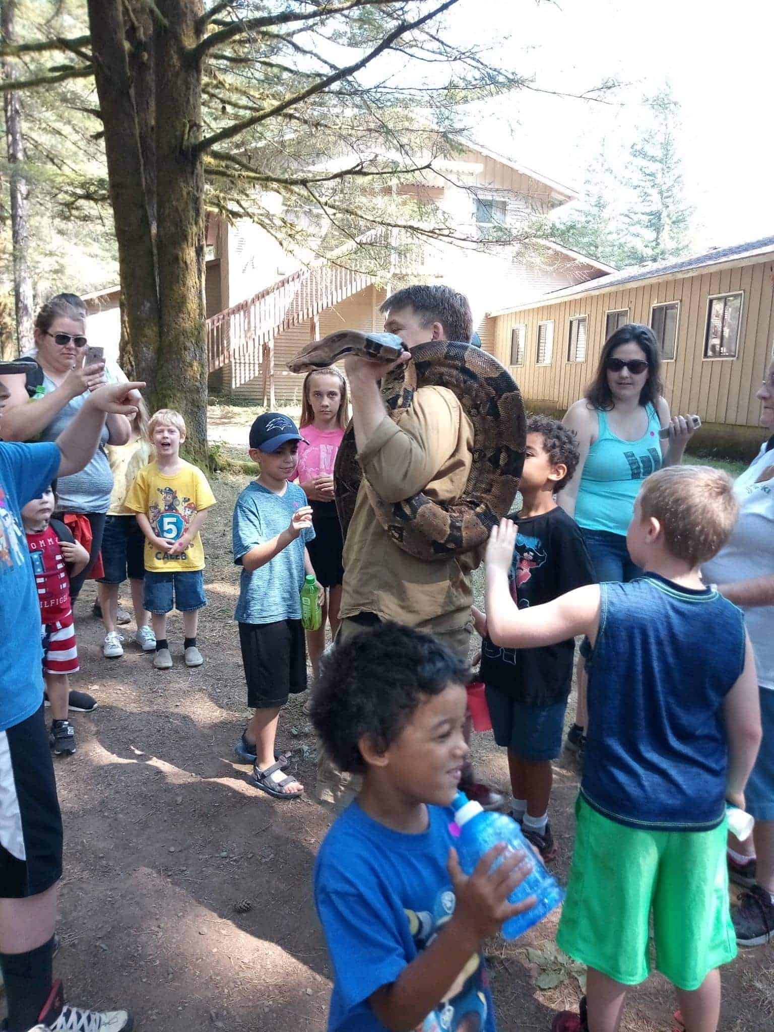 Snake Man at Day Camp for Nature Explorers